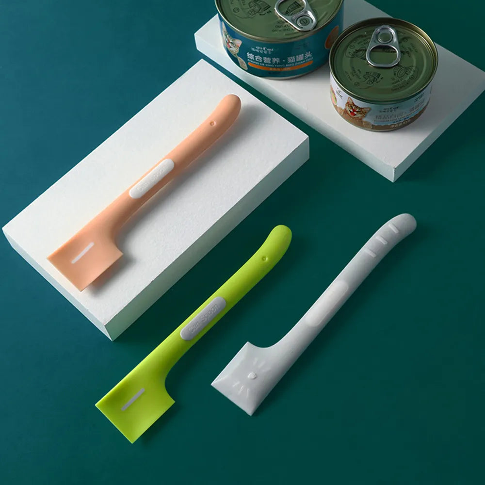 Long-Handle Pet Feeding Spoons