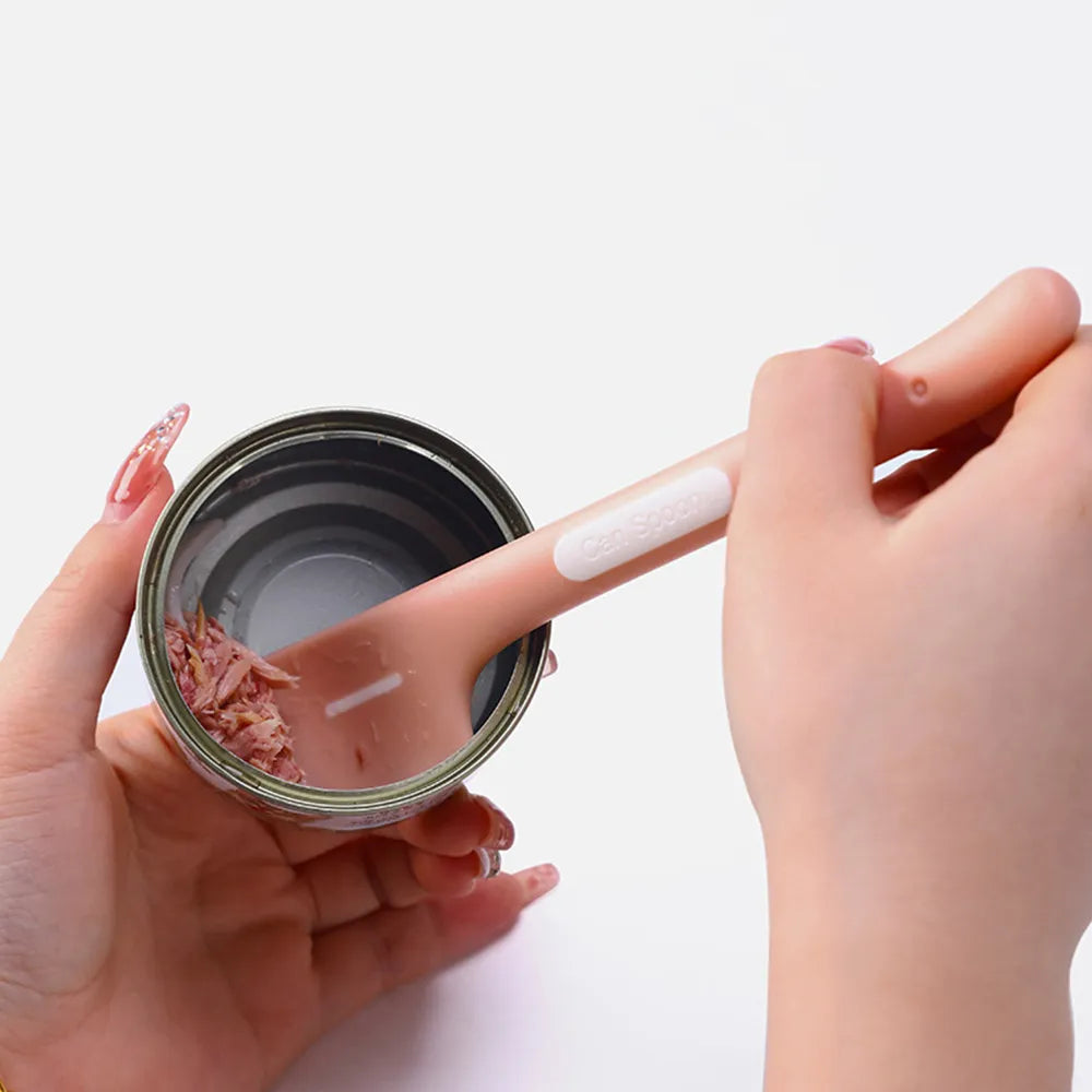 Long-Handle Pet Feeding Spoons